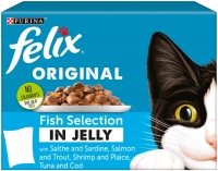 Cat Food Felix Original Fish Selection in Jelly 40 pcs 
