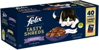 Photos - Cat Food Felix Tasty Shreds Mixed Selection in Gravy 40 pcs 