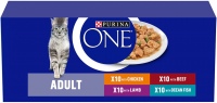 Cat Food Purina ONE Adult Mixed Selection Pouch 40 pcs 