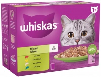 Cat Food Whiskas 1+ Mixed Menu in Jelly  48 pcs