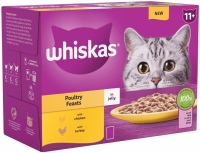 Photos - Cat Food Whiskas 11+ Poultry Feasts in Jelly  96 pcs