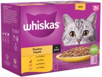 Cat Food Whiskas 7+ Poultry Feasts in Gravy  48 pcs