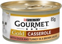 Cat Food Gourmet Gold Casserole Duck/Turkey  12 pcs