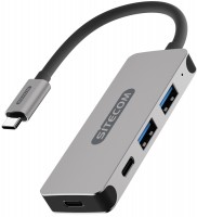 Card Reader / USB Hub Sitecom USB-C Hub 4 Port CN-384 