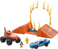 Construction Toy MEGA Bloks Hot Wheels Smash n Crash Tiger Shark Chomp Coursmonster Truck Building Set HKF88 