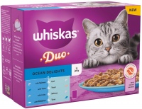Photos - Cat Food Whiskas Duo Ocean Delights in Jelly  48 pcs