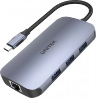 Card Reader / USB Hub Unitek uHUB N9+ 9-in-1 USB-C Ethernet Hub with HDMI, 100W Power Delivery and Dual Card Reader 