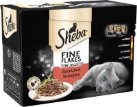 Cat Food Sheba Fine Flakes Succulent Collection in Jelly  48 pcs