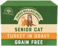 Photos - Cat Food James Wellbeloved Senior Cat Turkey in Gravy  24 pcs