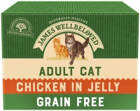 Photos - Cat Food James Wellbeloved Adult Cat Chicken in Jelly  24 pcs