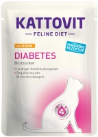 Photos - Cat Food Kattovit Diabetes Pouch with Chicken  24 pcs