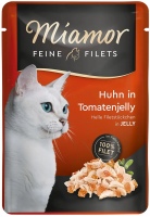 Photos - Cat Food Miamor Fine Fillets in Jelly Chicken/Tomatoes  24 pcs