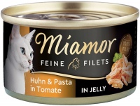 Photos - Cat Food Miamor Fine Fillets in Jelly Chicken/Pasta  24 pcs