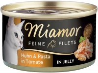 Photos - Cat Food Miamor Fine Fillets in Jelly Chicken/Pasta  6 pcs