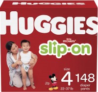 Photos - Nappies Huggies Little Movers Slip-On 4 / 148 pcs 