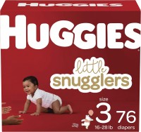 Photos - Nappies Huggies Little Snugglers 3 / 76 pcs 