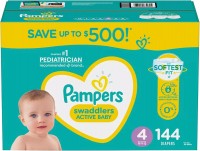 Photos - Nappies Pampers Swaddlers 4 / 144 pcs 