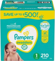 Photos - Nappies Pampers Swaddlers 1 / 210 pcs 