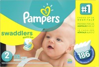 Photos - Nappies Pampers Swaddlers 2 / 186 pcs 