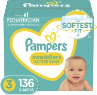 Photos - Nappies Pampers Swaddlers 3 / 136 pcs 