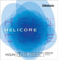 Strings DAddario Helicore Single Aluminium Wound E Violin 4/4 Medium 