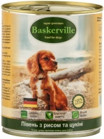 Photos - Dog Food Baskerville Dog Can with Cock/Zucchini 