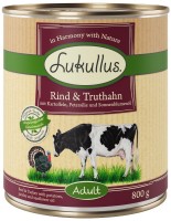 Photos - Dog Food Lukullus Adult Wet Food Beef/Turkey 12