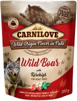 Dog Food Carnilove Adult Wild Boar with Rosehip Pouch 300 g 1