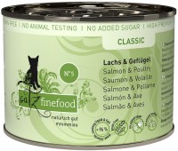 Cat Food Catz Finefood Classic Canned Salmon/Poulry 200 g  6 pcs