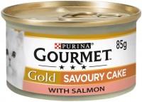Cat Food Gourmet Gold Savoury Cake Salmon  12 pcs