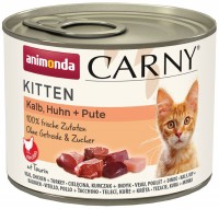 Photos - Cat Food Animonda Kitten Carny Veal/Chicken/Turkey 200 g  24 pcs