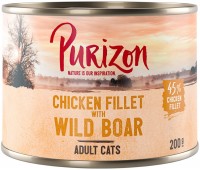 Photos - Cat Food Purizon Adult Canned Chicken Fillet with Wild Boar  200 g 24 pcs