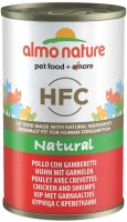Photos - Cat Food Almo Nature HFC Natural Chicken/Shrimps  140 g 12 pcs