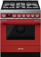 Photos - Cooker Smeg Portofino CPF30UGGR red