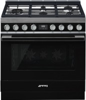 Photos - Cooker Smeg Portofino CPF36UGMBL black