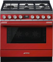 Photos - Cooker Smeg Portofino CPF36UGMR red