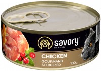 Photos - Cat Food Savory Cat Sterilised Chicken Pate  100 g