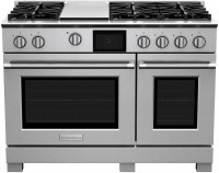 Photos - Cooker BlueStar 48 Dual Fuel BSDF486G stainless steel