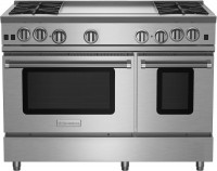 Photos - Cooker BlueStar 48 RNB RNB484GV2 stainless steel