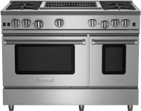 Photos - Cooker BlueStar 48 RNB RNB484CBV2L stainless steel