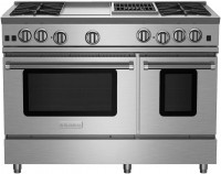 Photos - Cooker BlueStar 48 RNB RNB484GCBV2 stainless steel