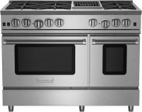 Photos - Cooker BlueStar 48 RNB RNB486CBV2 stainless steel