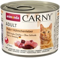 Cat Food Animonda Adult Carny Turkey/Chicken Liver  200 g