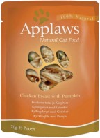 Cat Food Applaws Adult Pouch Chicken Breast/Pumpkin  12 pcs