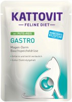 Photos - Cat Food Kattovit Gastro Pouch with Turkey/Rice  12 pcs