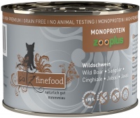 Photos - Cat Food Catz Finefood Monoprotein Canned Wild Boar 200 g  6 pcs