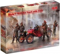 Model Building Kit ICM Model T 1914 Fire Truck with Crew (1:35) 