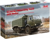 Model Building Kit ICM Soviet Six-Wheel Army Truck with Shelter (1:35) 