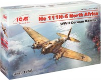 Photos - Model Building Kit ICM He 111H-6 North Africa (1:48) 