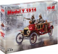 Model Building Kit ICM Model T 1914 Fire Truck with Crew (1:24) 